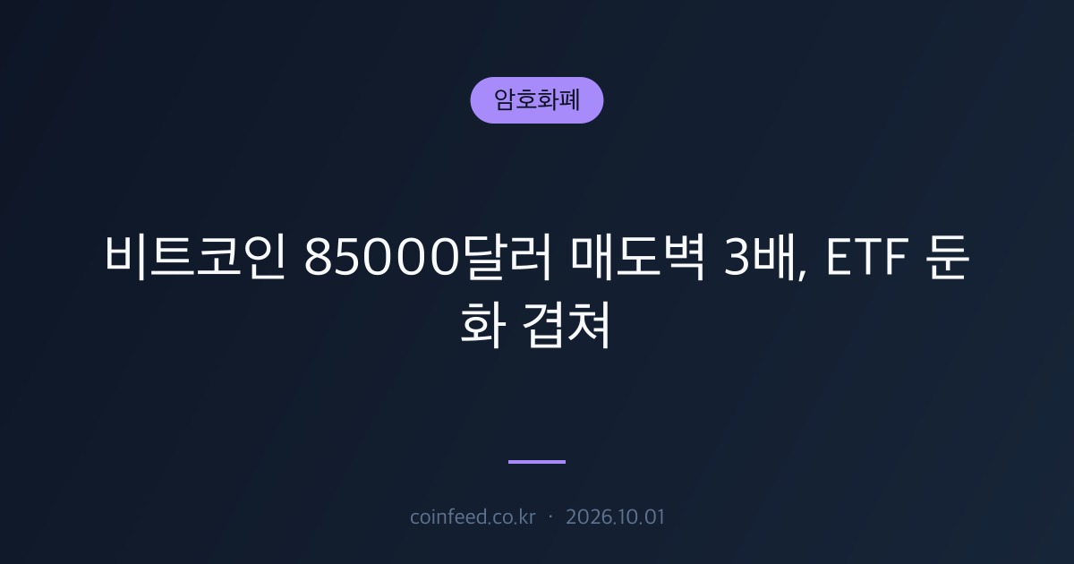 암호화폐 시장 브리핑