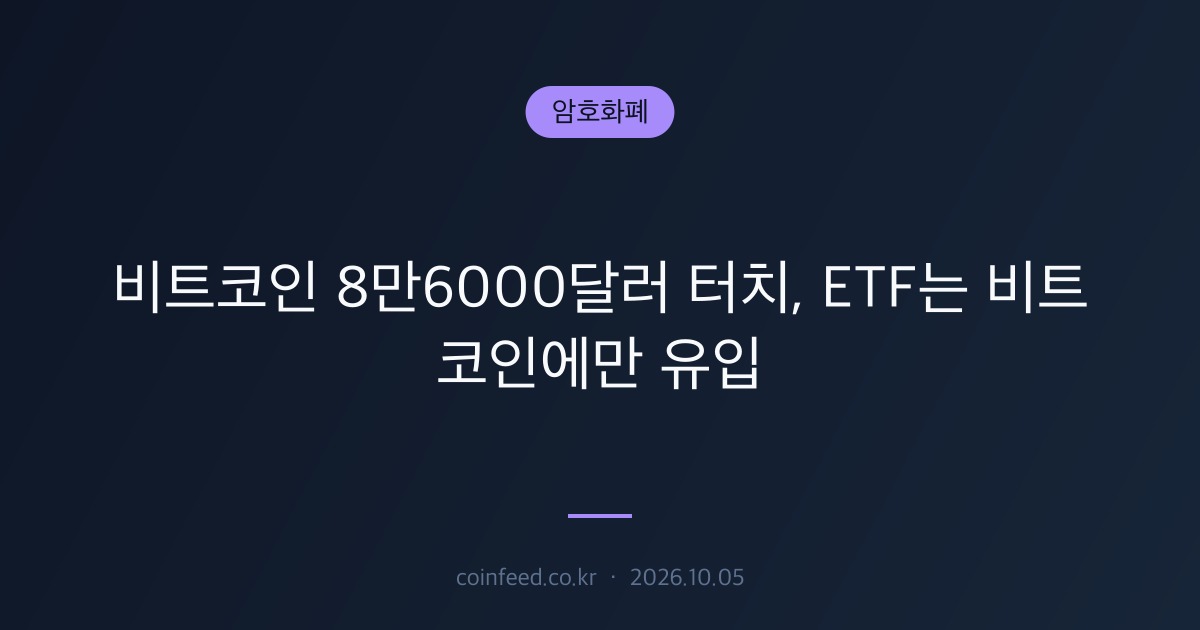 암호화폐 시장 브리핑