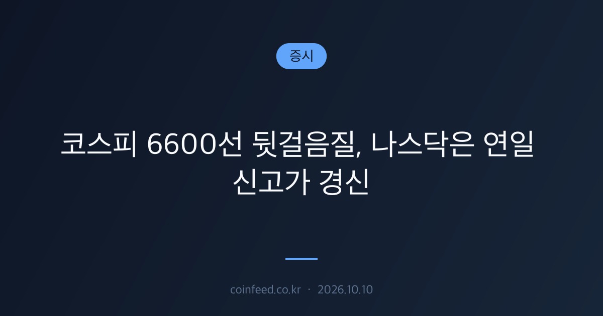 증시 시장 브리핑