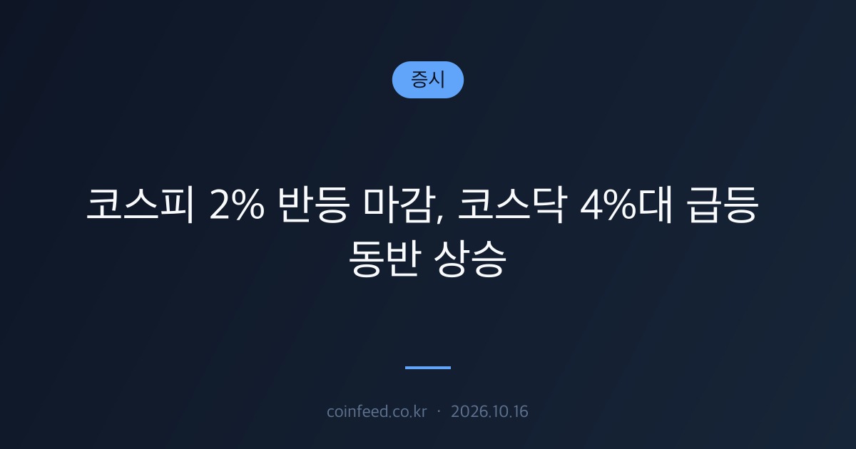 증시 시장 브리핑