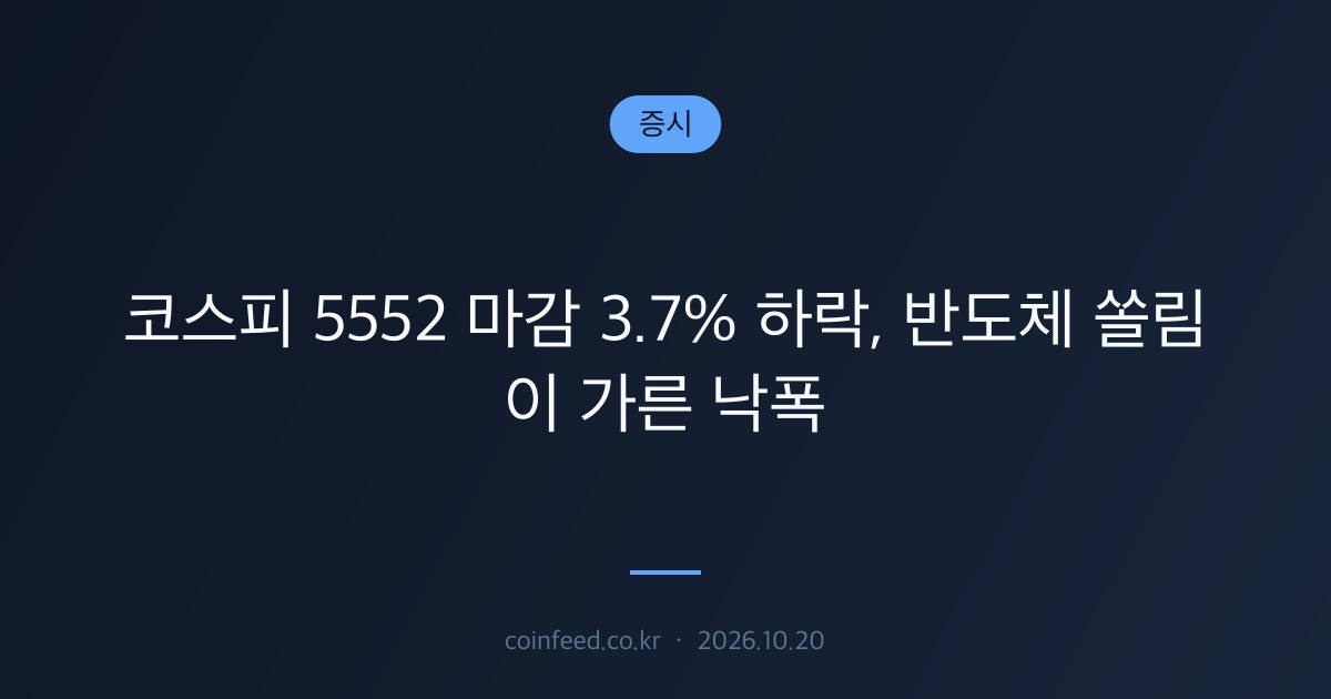 증시 시장 브리핑