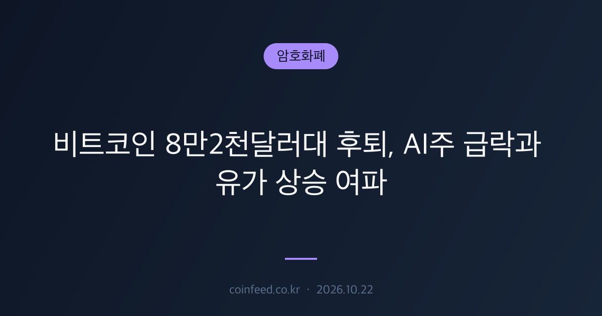 암호화폐 시장 브리핑