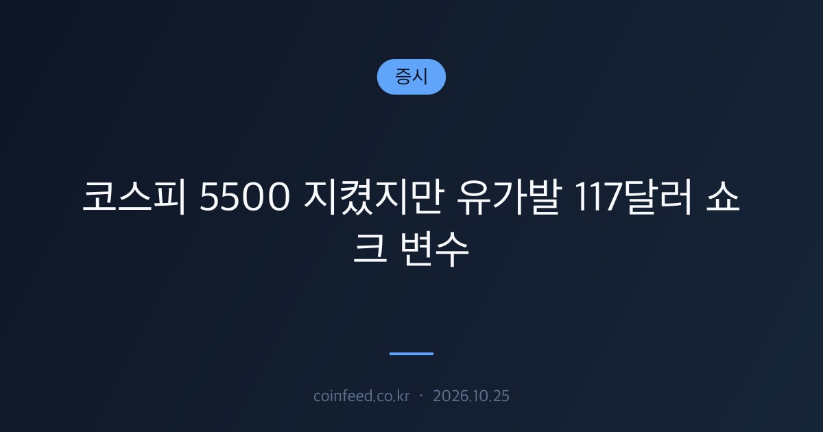 증시 시장 브리핑